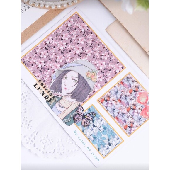 24 Roll Floral Washi Tape Scrapbook Craft Junk Journal Creative Gift Wrap - Picture 13 of 13